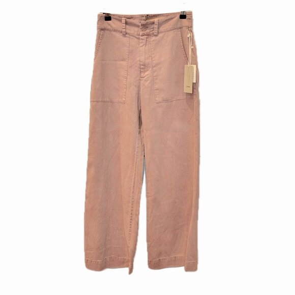 Joie Hi-Rise Wide Leg Cargo Pocket Trousers Pant Wm Sz 2 Sienna Putty Color NWT - Picture 8 of 8